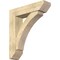 Ekena Millwork Thorton Slat Rough Sawn Bracket w/ Offset Brace, Douglas Fir, 8"W x 32"D x 36"H BKT0806X32X36THR06RDF - alternate 1